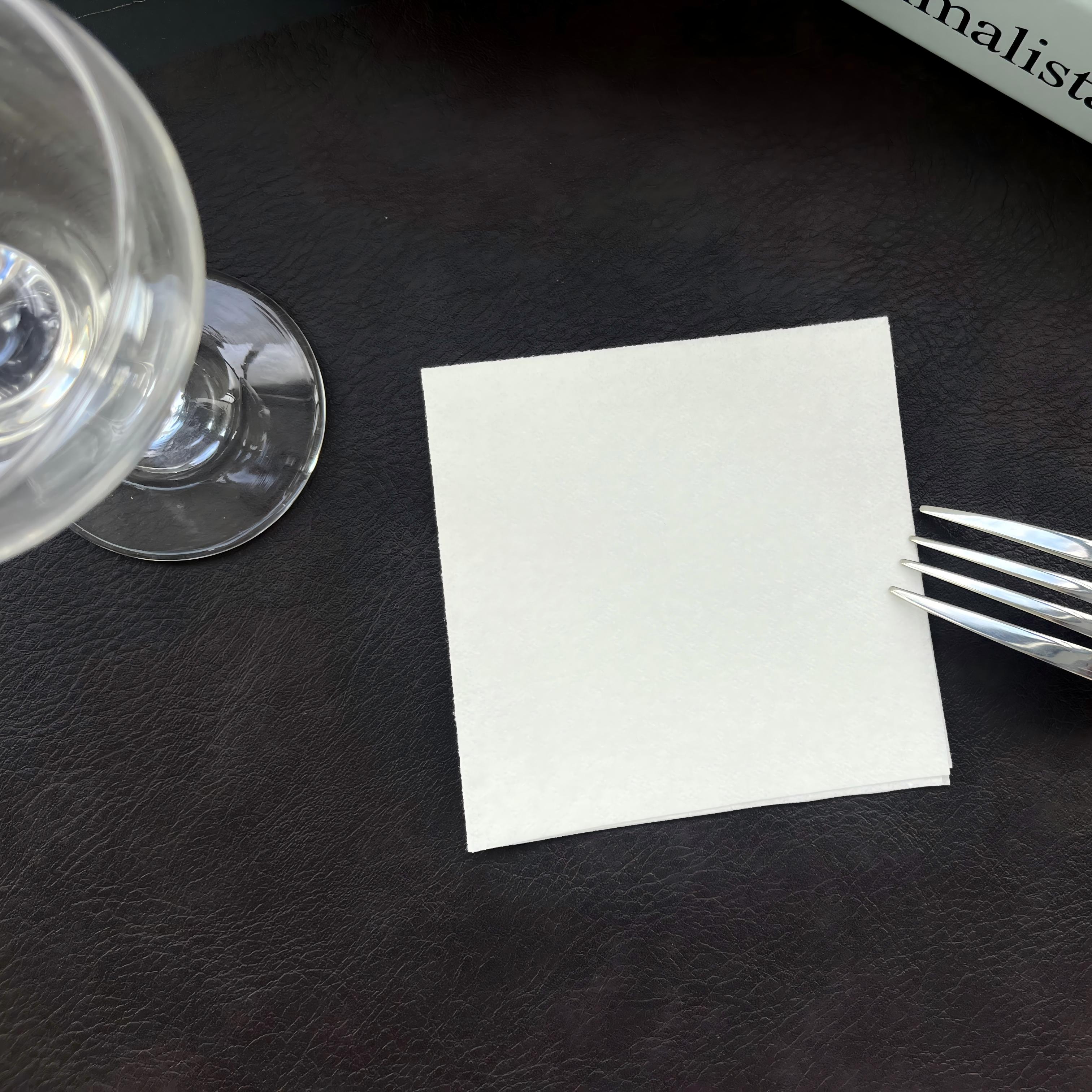 Naipcín Airleagtha Gnáthchearnóg le haghaidh Cocktail 20*20